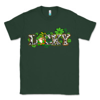 Sports Green lucky with gnome and  shamrocks Classic Tee - AdoDesignShop