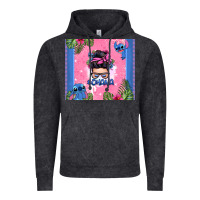 Vintage Black ohana stitch messy bun Vintage Hoodie - Zillion Design Studio