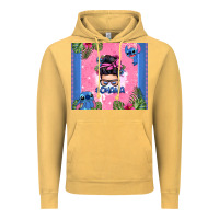 Vintage Mustard ohana stitch messy bun Vintage Hoodie - Zillion Design Studio