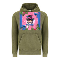Vintage Olive ohana stitch messy bun Vintage Hoodie - Zillion Design Studio