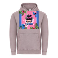Vintage Zinc ohana stitch messy bun Vintage Hoodie - Zillion Design Studio