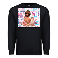 Black positive affirmations girl Premium Sweatshirt - MaliasSmallBusiness