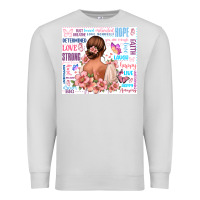 Dove Grey positive affirmations girl Premium Sweatshirt - MaliasSmallBusiness
