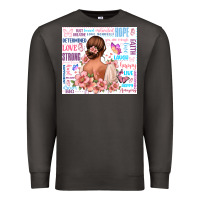 Smoke positive affirmations girl Premium Sweatshirt - MaliasSmallBusiness