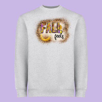 Fall Feels Heavyweight Sweatshirt Designed By Cowhidedigitalart