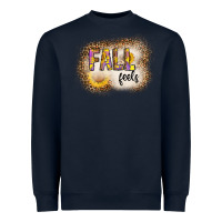 Navy fall feels Heavyweight Sweatshirt - CowhideDigitalArt