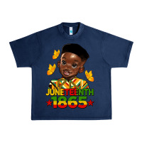Navy juneteenth 1865 black boy Urban Heavy Tee - HRA Design Shop