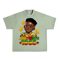 Oil Green juneteenth 1865 black boy Urban Heavy Tee - HRA Design Shop