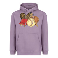 Lavender softball Heavyweight Hoodie - MaliasSmallBusiness