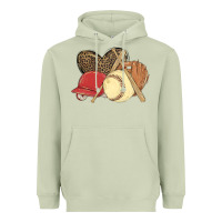 Matcha softball Heavyweight Hoodie - MaliasSmallBusiness