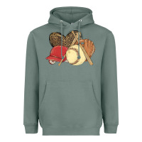Sage softball Heavyweight Hoodie - MaliasSmallBusiness