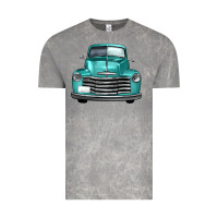 Cloud Rock western truck front view Vintage Tee - FaDigitalArtStudio