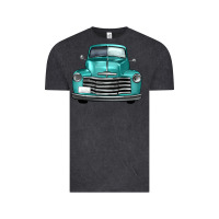 Vintage Black western truck front view Vintage Tee - FaDigitalArtStudio