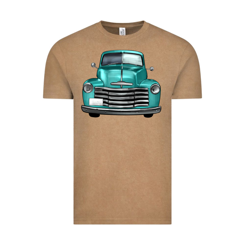Western Truck Front View Vintage Tee by FaDigitalArtStudio | Teevron