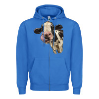 True Royal Cute Holstein Heifer Zipper Hoodie - LillyAllenDesigns