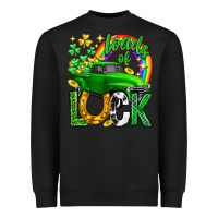 Black Loads of luck truck st. patricks day Heavyweight Sweatshirt - Neo Western