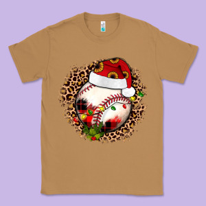 Christmas Baseball Classic Tee Designed By Jahusdesignshop