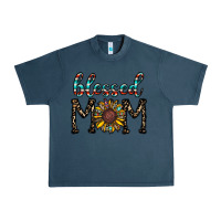 Midnight Navy blessed mom Urban Heavy Tee - CowhideDigitalArt