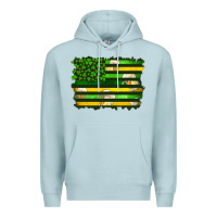 Blue Mist st patrick's day american flag Premium Hoodie - Artiststas