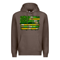 Coffee st patrick's day american flag Premium Hoodie - Artiststas