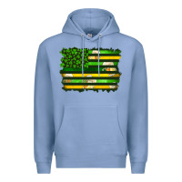 Colony Blue st patrick's day american flag Premium Hoodie - Artiststas