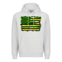 Dove Grey st patrick's day american flag Premium Hoodie - Artiststas