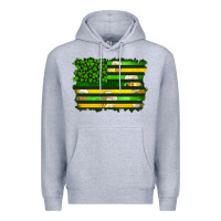 Heather Grey st patrick's day american flag Premium Hoodie - Artiststas