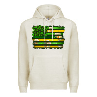 Oatmeal Heather st patrick's day american flag Premium Hoodie - Artiststas