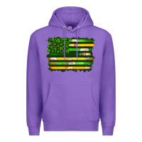 Purple st patrick's day american flag Premium Hoodie - Artiststas