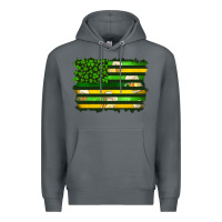 Rock st patrick's day american flag Premium Hoodie - Artiststas