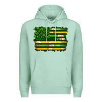 Seafoam st patrick's day american flag Premium Hoodie - Artiststas