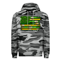 Slate Camo st patrick's day american flag Premium Hoodie - Artiststas