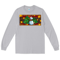 Moon Dust christmas tree with snowman Long Sleeve Tee - AdoDesignShop