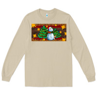 Mushroom christmas tree with snowman Long Sleeve Tee - AdoDesignShop
