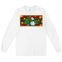 White christmas tree with snowman Long Sleeve Tee - AdoDesignShop