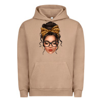 Pigment Burro caucasian leopard messy bun Urban Hoodie - texasbilliewilder