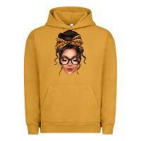Pigment Peanut Butter caucasian leopard messy bun Urban Hoodie - texasbilliewilder