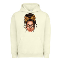 Pigment Pistachio caucasian leopard messy bun Urban Hoodie - texasbilliewilder