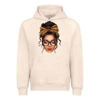 Sandshell caucasian leopard messy bun Urban Hoodie - texasbilliewilder