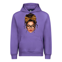 Tulip caucasian leopard messy bun Urban Hoodie - texasbilliewilder