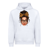 White caucasian leopard messy bun Urban Hoodie - texasbilliewilder