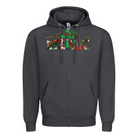 Smoke believe santa claus christmas Zipper Hoodie - Jasminsmagicworld