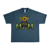 Midnight Navy boy mom Urban Heavy Tee - CowhideDigitalArt