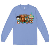 Colony Blue serape floral longhaired cow coffee cups Long Sleeve Tee - Jasminsmagicworld