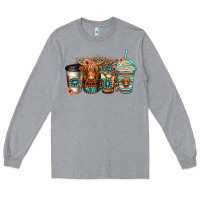 Heather Grey serape floral longhaired cow coffee cups Long Sleeve Tee - Jasminsmagicworld