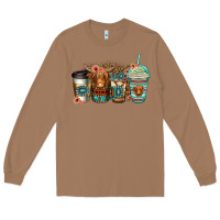 Toasted Coconut serape floral longhaired cow coffee cups Long Sleeve Tee - Jasminsmagicworld