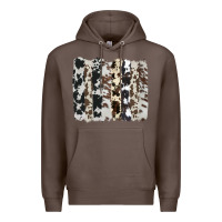 Coffee cowhide brushstroke Premium Hoodie - AdoDesignShop