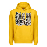 Lemon cowhide brushstroke Premium Hoodie - AdoDesignShop