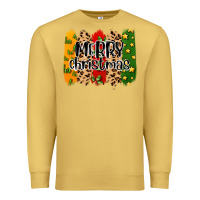 Antique Gold merry christmas brushstrokes Premium Sweatshirt - MaliasSmallBusiness