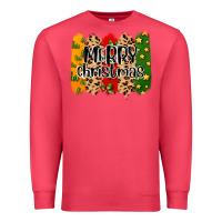 Cardinal merry christmas brushstrokes Premium Sweatshirt - MaliasSmallBusiness